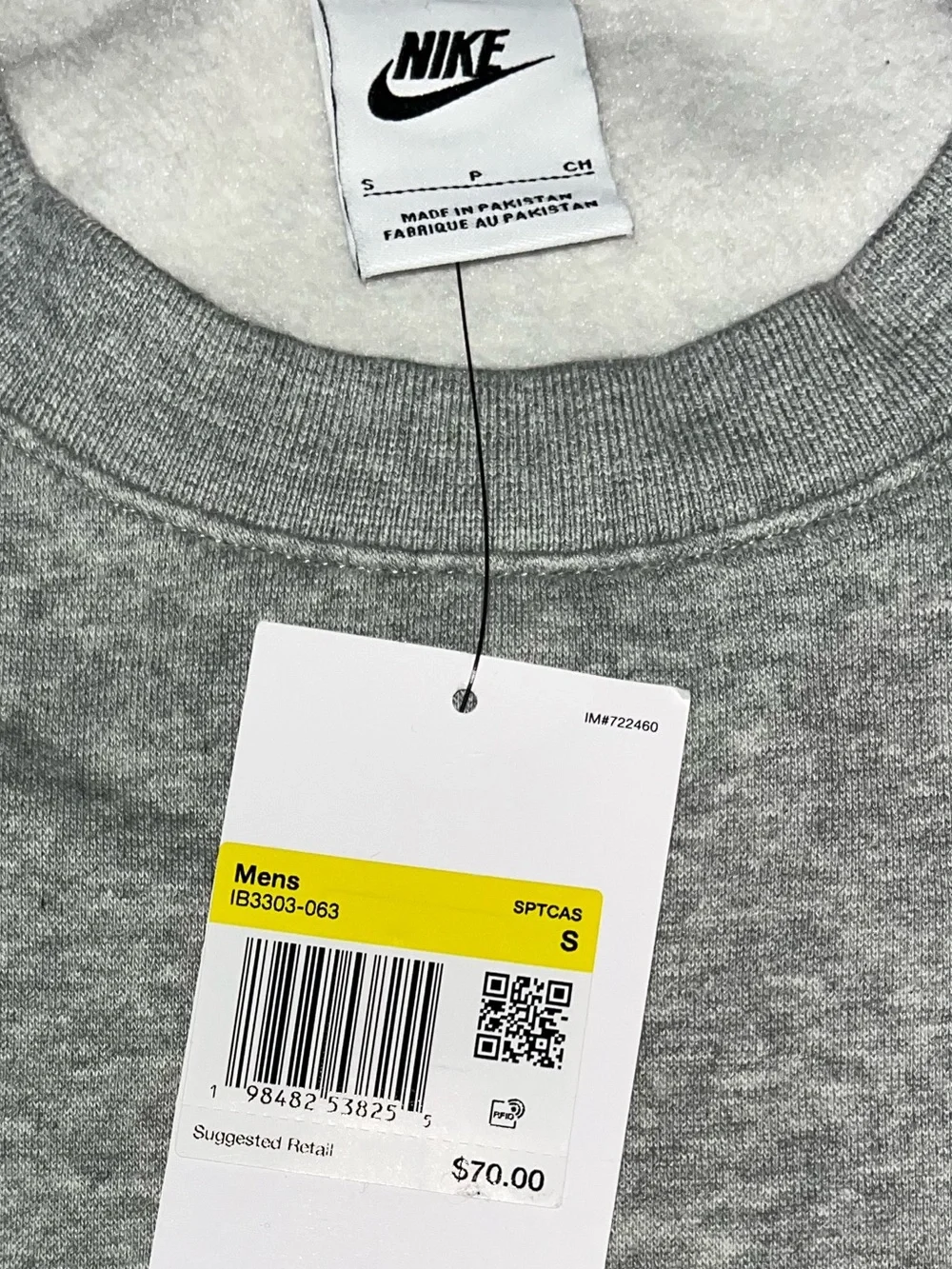 NWT Nike Fleece Crew Neck Sweatshirt